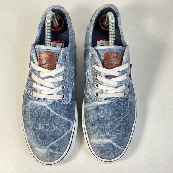 Vans Chima Ferguson Pro Acid Wash Light Navy Canvas Skate Shoes; Men’s Size 8.5 - Picture 9 of 16